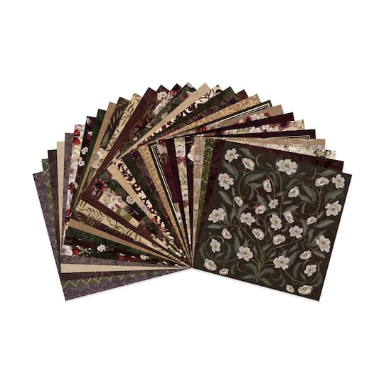 12" x 12" Enchanted Botanica Paper Pad by Recollections™, 58 Sheets